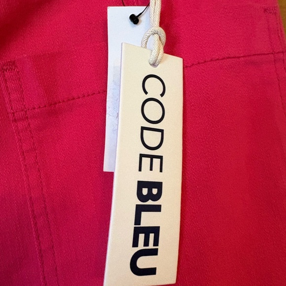 Code Bleu NWT Pink Flare & Wide Leg Crop Jeans Raspberry Sorbet Color. Size 20W - Picture 5 of 11
